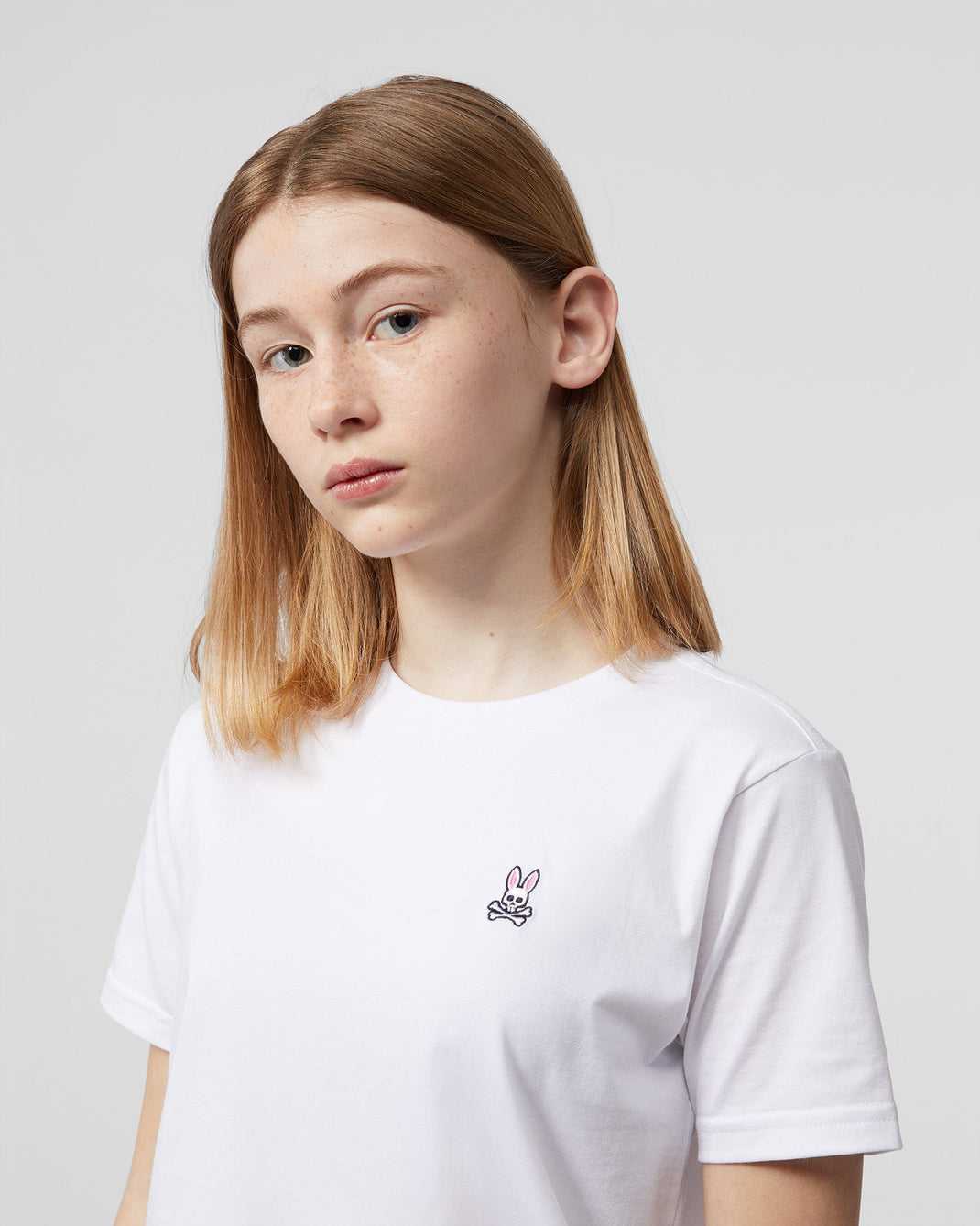 Tees Psycho Bunny Classic Crew Neck Tee Blanche Enfant | QWP-46261995